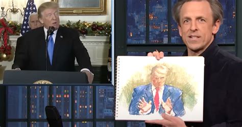 seth meyers burns ‘glitching trump with supercut to end all supercuts huffpost entertainment