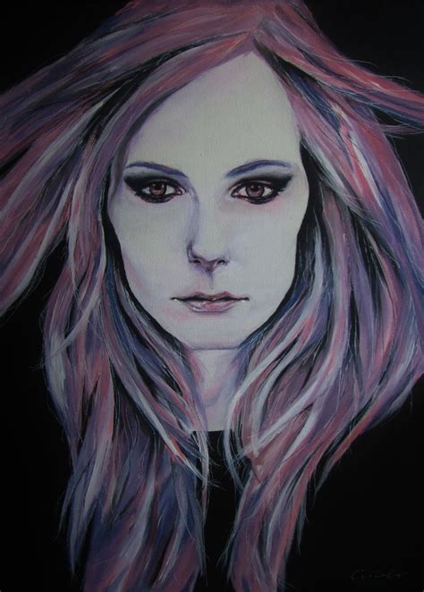 Avril Lavigne Portrait Acyrlic On Canvas Portrait Painting Canvas