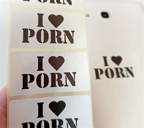 I Love Porn Sticker Stickers 25 1000 Pack Porn Stickers Joke Etsy Finland