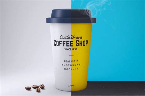 Coffee packaging and paper cup mockup. 60+ Stunning Food, Drink & Packaging Design Mockups ...