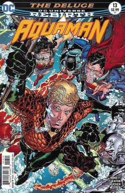 Aquaman 13 Brad Walker Andrew Hennessy Cover Aquaman 2016 Series Dc Comics