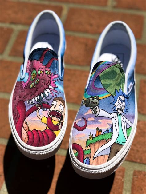 Rick And Morty Slip On — Nykeria Shoes Custom Vans Shoes Painted