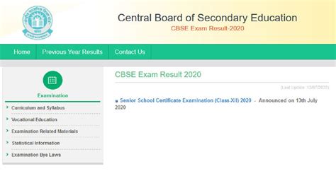 Cbse Class Th Result Announced Passed Results Of