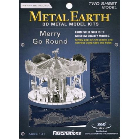 Metal Earth Merry Go Round 3d Model Legenio Specialista Na Stavebnice Lego® A Geniální Zábavu