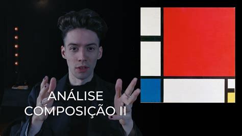 Composição Ii Em Vermelho Azul E Amarelo