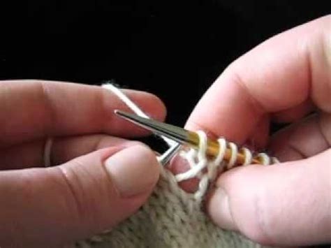 Knit this bar through the back loop (this twists it into a nice little tight loop). www.bing.com videos search?q=M1R&view=detail&mid ...