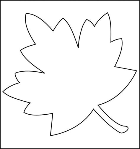 Leaf Template Printable These Leaves Can Be Used To Make A Fun Garland