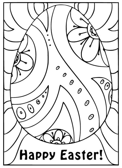 Free Easter Card Coloring Page Free Printable Coloring Pages For Kids