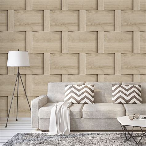 Wood Panel Effect Wallpaper Modern Classic Rustic Washed Woven Marble