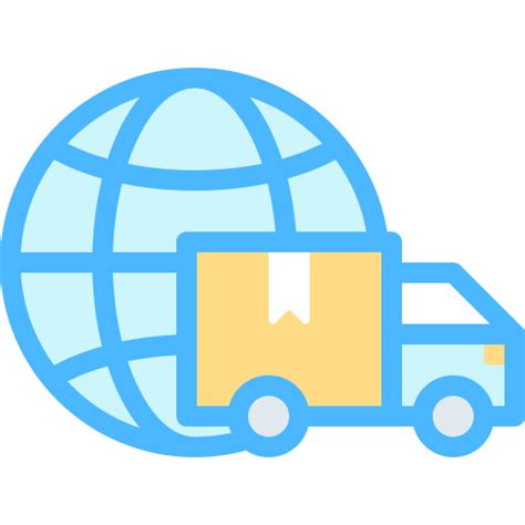 International Shipping Free Shipping And Delivery Icons