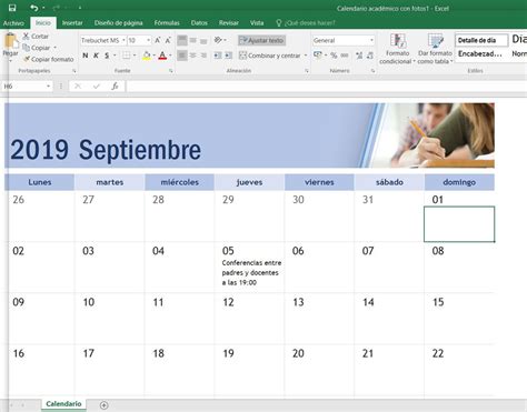 Como Crear Calendario En Excel IMAGESEE