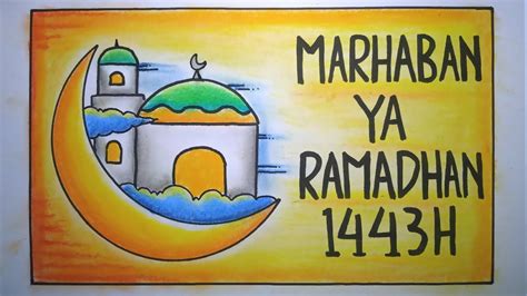 Cara Menggambar Poster Menyambut Bulan Ramadhanposter Ramadhan 2022
