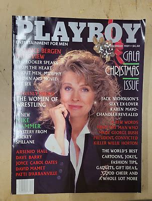 Playboy Magazine December Candice Bergen Petra Verkaik Ex