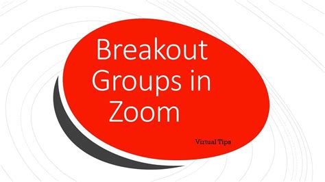 Breakout Groups For Zoom Youtube