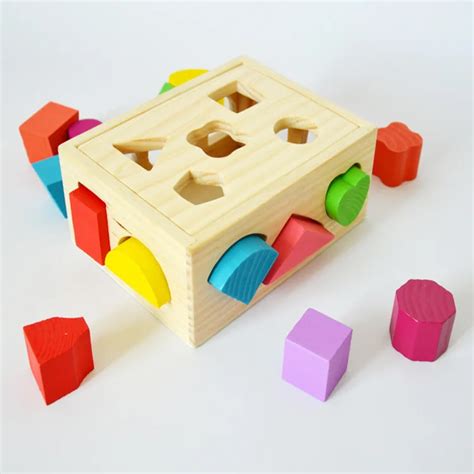 13 Holes Intelligence Educational Box Shape Three Dimensional Matching