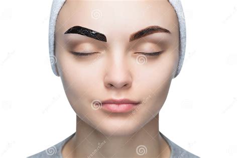 Portrait Of A Woman With Beautiful Well Groomed Eyebrows Makeup