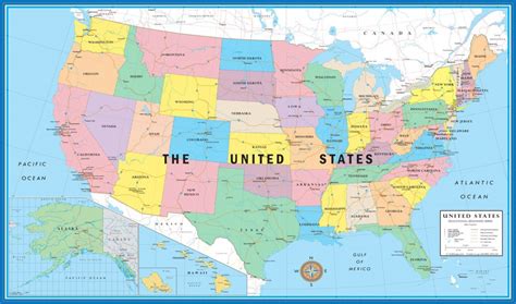 Usa States Map Usa Map Wallpapers Wallpaper Cave World Political