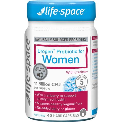 Life Space Urogen Probiotic For Women Capsules 40 Pack Woolworths