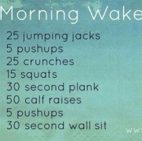 Morning Workout Quick Morning Workout Wake Up Workout Quick Workout