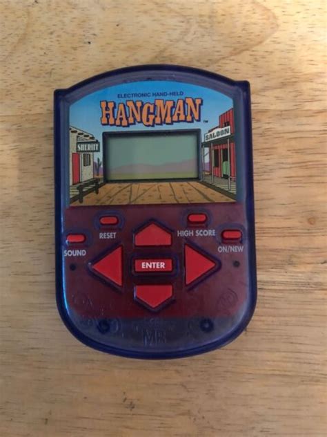 Electronic Hand Held Hangman Game By Milton Bradley 1995 Ebay