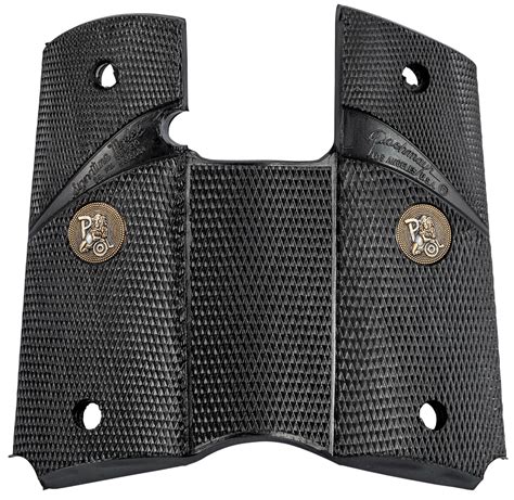 Pachmayr 02545 Signature Grip Wraparound Checkered Black Rubber For