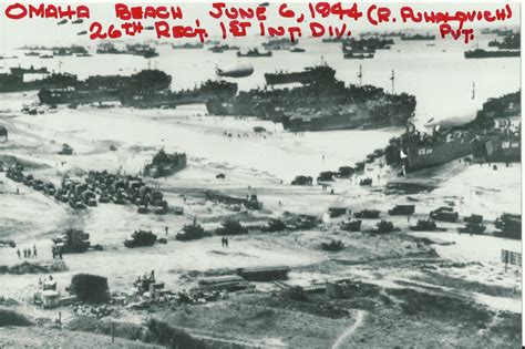 Omaha Beach June 6 1944 26th Regiment 1st Infantry Division