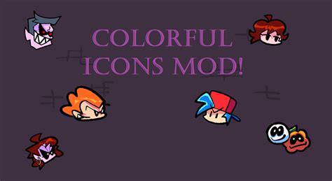 Colorful Icons Friday Night Funkin Mods