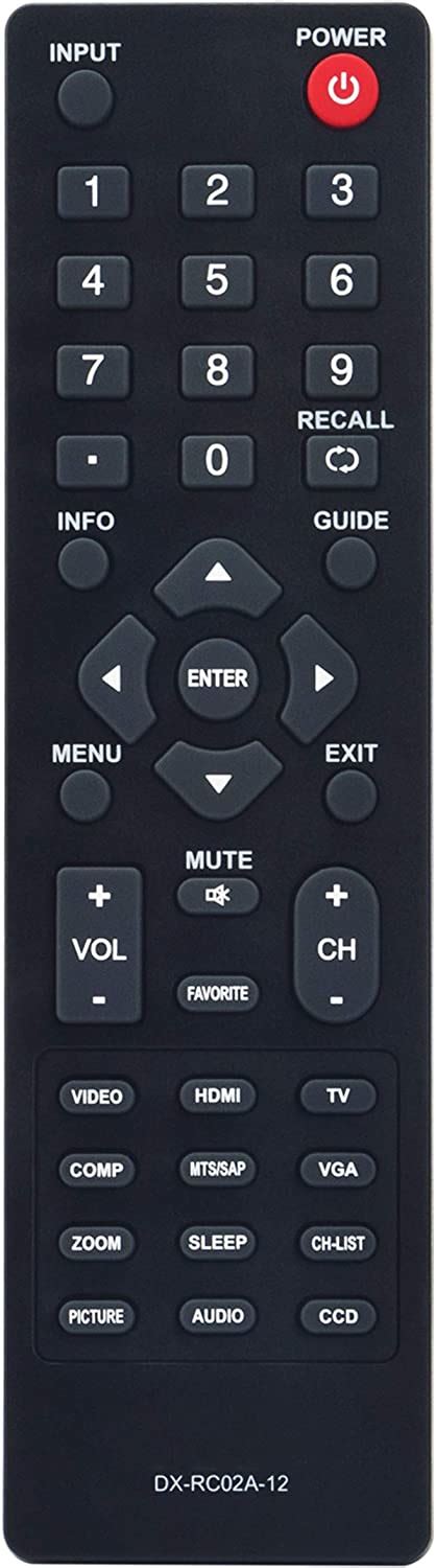 beyution dx rc02a 12 replacement remote control fit for dynex tv dx 26l100a13 dx