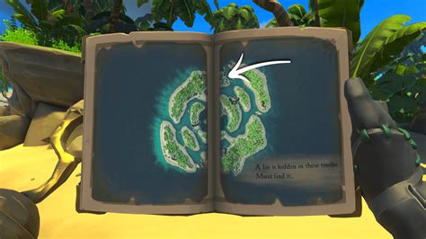 Sea Of Thieves Shark Bait Cove Lying Map Quest Solution Guide Rare Thief