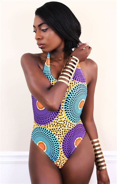 Pin On African Print Swimwear