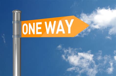 One Way Signs Stock Photo Download Image Now Advice Arrow Symbol