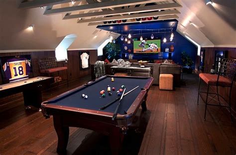 How To Transform Your Attic Into A Fun Game Room Attic Game Room