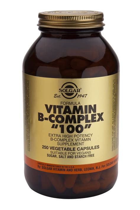Vitamin B Complex 100 Vegetable Capsulessmart Supplement Shop