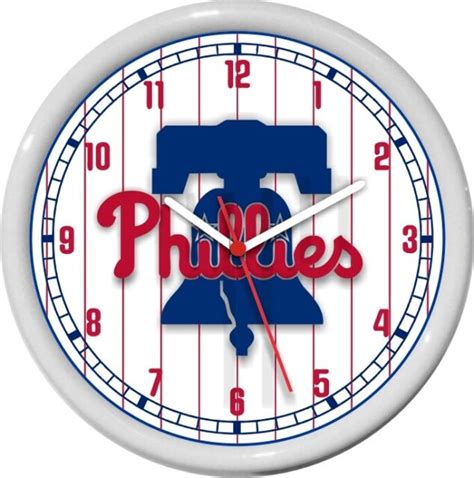 Mlb Philadelphia Phillies 10 Wall Clock Ebay