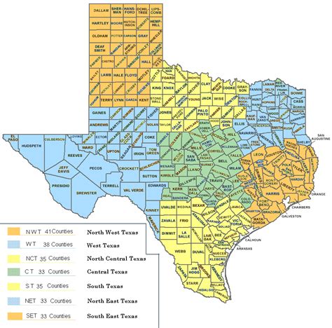 Central Texas County Map Map Of Ireland