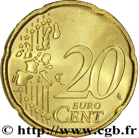 20 Euro Cents Rainier Iii 1st Type 1st Map Monaco Numista