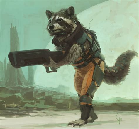 Conceptual Art Rocket Raccoon Rocket Raccoon Guardians Of The