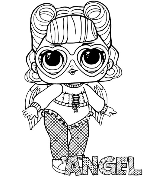 Angel Doll Coloring Page Lol Surprise