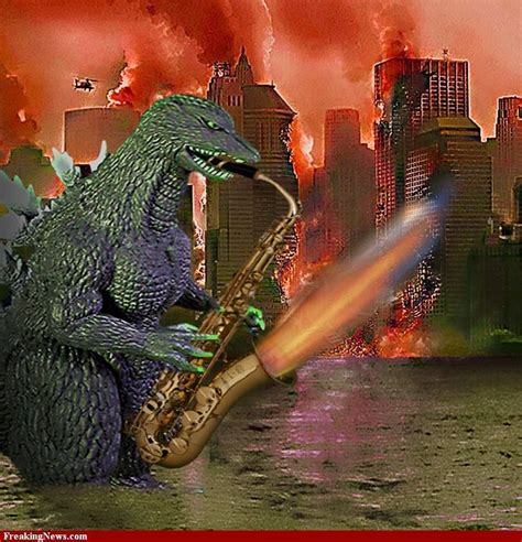If this goes well, then i might make a part 2 after a trailer 2 or after the movie. Saxy-Zilla ... LOL | Godzilla, Horror monsters, Kaiju