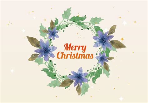All original artworks are the property of vector4free.com. Free Christmas Watercolor Wreath Vector 132455 - Download ...