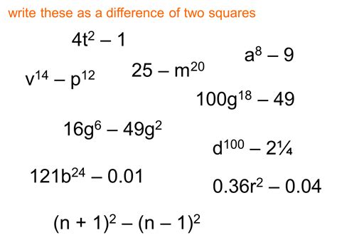MEDIAN Don Steward mathematics teaching: difference of two squares (ii)