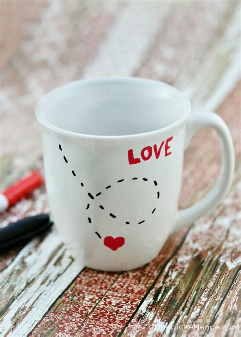 Diy Love Mugfor Valentines Day At The Picket Fence