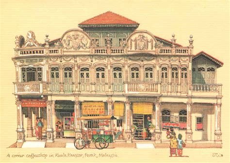 8 Postcards On Life And Colonial Architecture In Malaya During British Rule