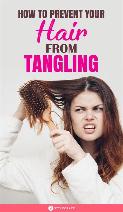 Tips To Prevent Your Hair From Tangling Tangled Hair Hair Detangler