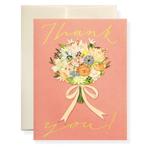 Thank You Bouquet Card Rock Paper Scissors