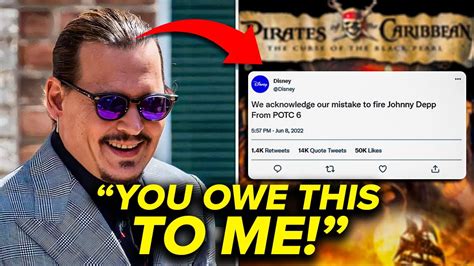 Finally Johnny Depp Speaks On Disney Apologizing To Him Youtube