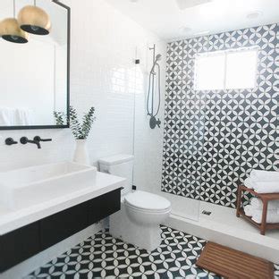 And you seldom see plain square tiles. 75 Beautiful Mid-Century Modern Black And White Tile ...