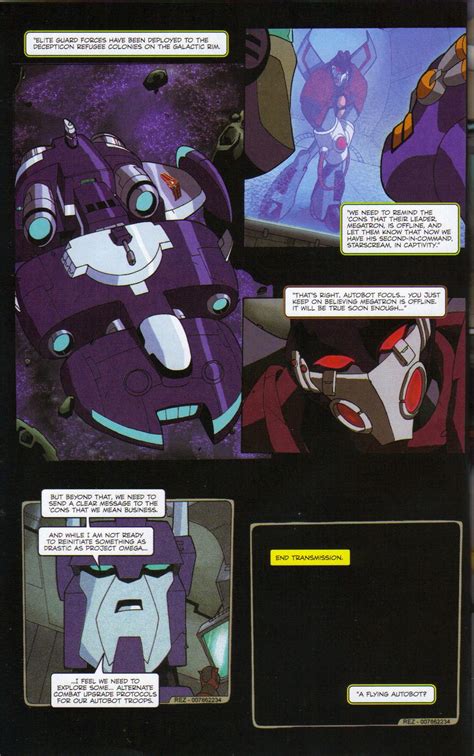 Read Online Transformers Animated The Arrival Comic Issue 6