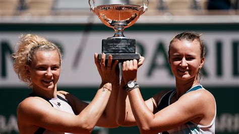 french open barbora krejcikova adds the women s doubles title to her singles success tennis