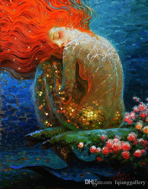 Abstract Mermaid Mermaid Painting Mermaid Art Fantasy Paintings